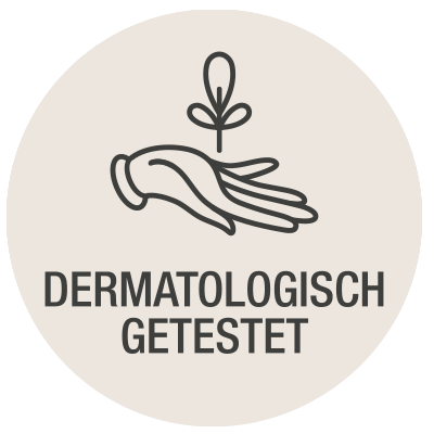 Hand Zweig Dermatologisch getestet