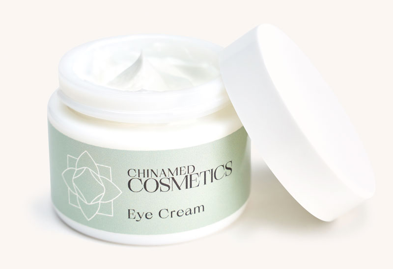 Offener Augencremetiegel mit Deckel von CHINAMED COSMETICS Eye Cream