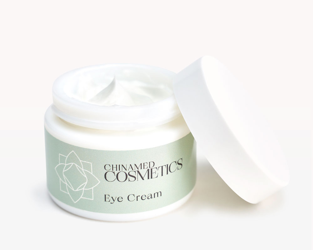 Offener Cremetiegel mit Deckel von CHINAMED COSMETICS Eye Cream